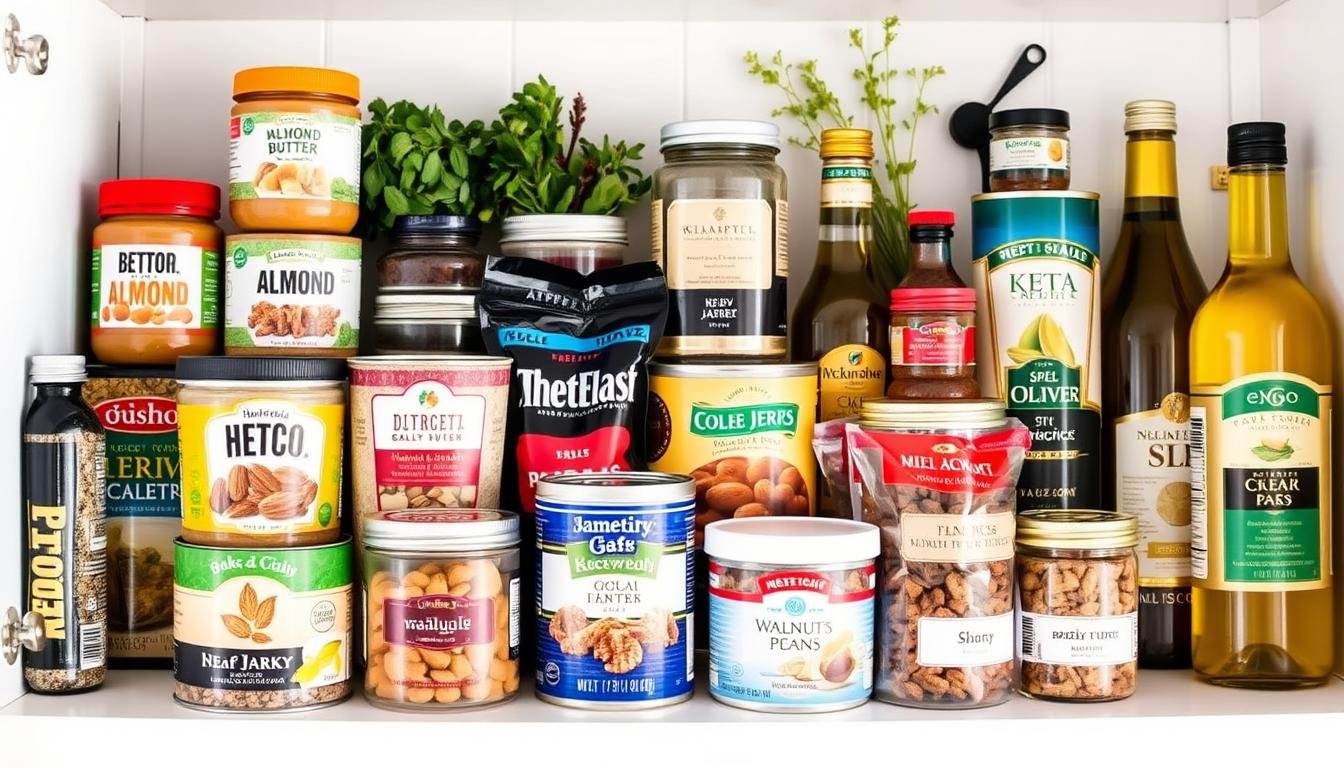 Keto-friendly pantry foods