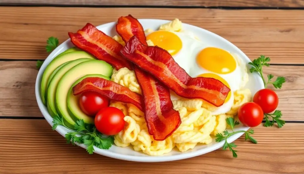 Egg-based easy keto breakfast