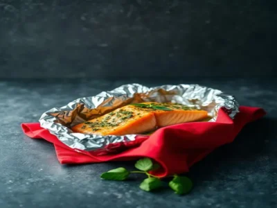Pesto Salmon in Foil